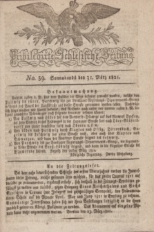 Privilegirte Schlesische Zeitung. 1821, No. 39 (31 März) + dod.