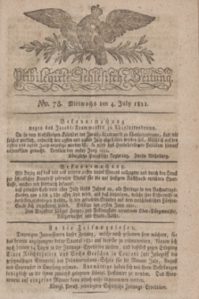 Privilegirte Schlesische Zeitung. 1821, No. 78 (4 Juli) + dod.
