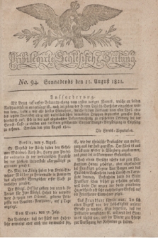 Privilegirte Schlesische Zeitung. 1821, No. 94 (11 August) + dod.