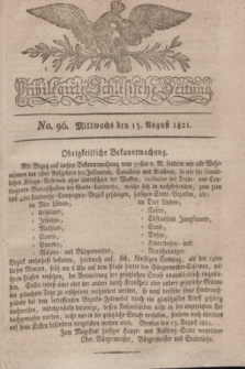 Privilegirte Schlesische Zeitung. 1821, No. 96 (15 August) + dod.
