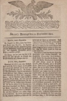 Privilegirte Schlesische Zeitung. 1821, No. 107 (10 September) + dod.