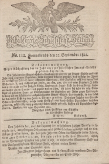 Privilegirte Schlesische Zeitung. 1821, No. 112 (22 September) + dod.