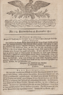 Privilegirte Schlesische Zeitung. 1821, No. 114 (26 September) + dod.