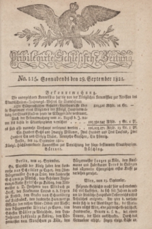 Privilegirte Schlesische Zeitung. 1821, No. 115 (29 September) + dod.