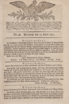 Privilegirte Schlesische Zeitung. 1822, No. 42 (10 April) + dod.