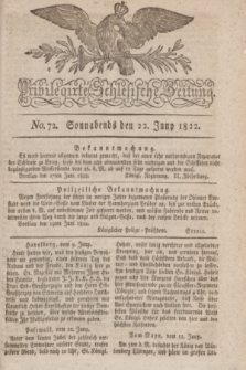 Privilegirte Schlesische Zeitung. 1822, No. 72 (22 Juni) + dod.