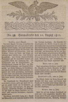 Privilegirte Schlesische Zeitung. 1822, No. 93 (10 August) + dod.
