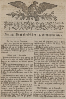 Privilegirte Schlesische Zeitung. 1822, No. 108 (14 September) + dod.