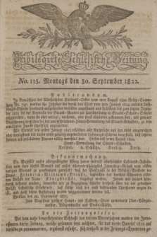 Privilegirte Schlesische Zeitung. 1822, No. 115 (30 September) + dod.