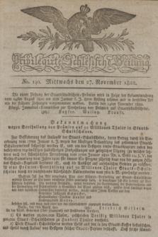 Privilegirte Schlesische Zeitung. 1822, No. 140 (27 November) + dod.