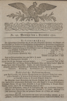 Privilegirte Schlesische Zeitung. 1822, No. 142 (2 Dezember) + dod.