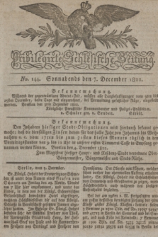 Privilegirte Schlesische Zeitung. 1822, No. 144 (7 Dezember) + dod.