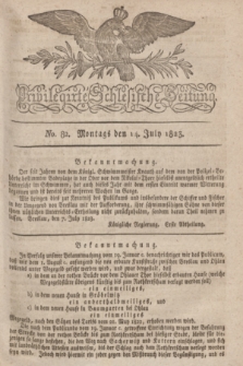 Privilegirte Schlesische Zeitung. 1823, No. 82 (14 Juli) + dod.