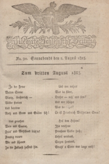 Privilegirte Schlesische Zeitung. 1823, No. 90 (2 August) + dod.