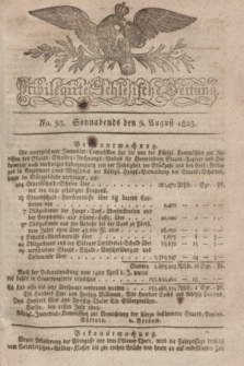 Privilegirte Schlesische Zeitung. 1823, No. 93 (9 August) + dod.