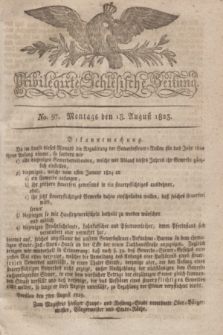 Privilegirte Schlesische Zeitung. 1823, No. 97 (18 August) + dod.
