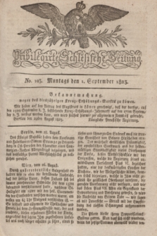 Privilegirte Schlesische Zeitung. 1823, No. 103 (1 September) + dod.