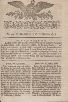 Privilegirte Schlesische Zeitung. 1823, No. 114 (27 September) + dod.