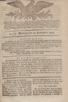 Privilegirte Schlesische Zeitung. 1823, No. 115 (29 September) + dod.