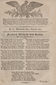 Privilegirte Schlesische Zeitung. 1824, No. 91 (4 August) + dod.