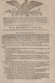 Privilegirte Schlesische Zeitung. 1824, No. 94 (11 August) + dod.
