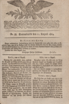 Privilegirte Schlesische Zeitung. 1824, No. 98 (21 August) + dod.