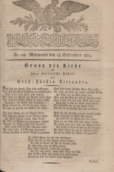 Privilegirte Schlesische Zeitung. 1824, No. 109 (15 September) + dod.