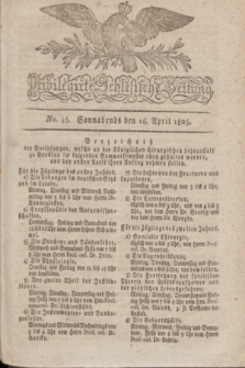 Privilegirte Schlesische Zeitung. 1825, No. 45 (16 April) + dod.