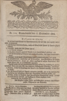 Privilegirte Schlesische Zeitung. 1825, No. 110 (17 September) + dod.