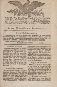 Privilegirte Schlesische Zeitung. 1825, No. 112 (21 September) + dod.