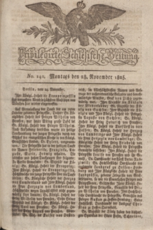 Privilegirte Schlesische Zeitung. 1825, No. 141 (28 November) + dod.