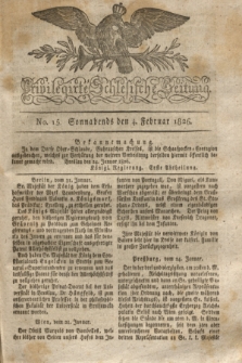 Privilegirte Schlesische Zeitung. 1826, No. 15 (4 Februar) + dod. + wkładka