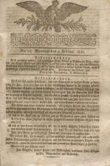 Privilegirte Schlesische Zeitung. 1826, No. 16 (6 Februar) + dod.