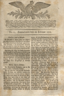 Privilegirte Schlesische Zeitung. 1826, No. 21 (18 Februar) + dod.
