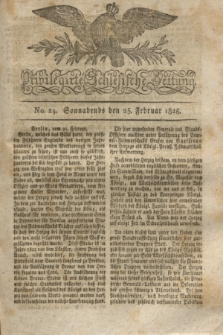 Privilegirte Schlesische Zeitung. 1826, No. 24 (25 Februar) + dod.