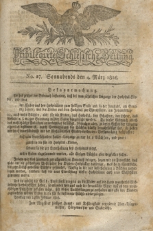 Privilegirte Schlesische Zeitung. 1826, No. 27 (4 März) + dod.