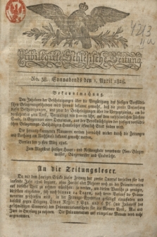 Privilegirte Schlesische Zeitung. 1826, No. 38 (1 April) + dod.
