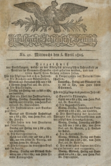 Privilegirte Schlesische Zeitung. 1826, No. 40 (5 April) + dod.