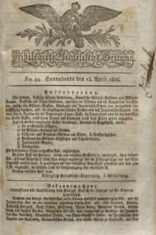 Privilegirte Schlesische Zeitung. 1826, No. 44 (15 April) + dod.