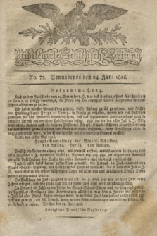 Privilegirte Schlesische Zeitung. 1826, No. 73 (24 Juni) + dod.