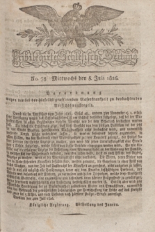 Privilegirte Schlesische Zeitung. 1826, No. 78 (5 Juli) + dod.