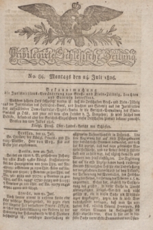 Privilegirte Schlesische Zeitung. 1826, No. 86 (24 Juli) + dod.