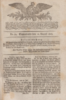 Privilegirte Schlesische Zeitung. 1826, No. 94 (12 August) + dod.