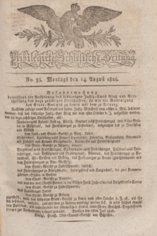 Privilegirte Schlesische Zeitung. 1826, No. 95 (14 August) + dod.