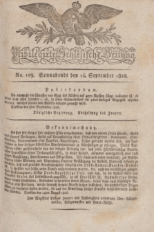 Privilegirte Schlesische Zeitung. 1826, No. 109 (16 September) + dod. + wkładka