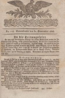 Privilegirte Schlesische Zeitung. 1826, No. 115 (30 September) + dod.
