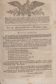 Privilegirte Schlesische Zeitung. 1826, No. 133 (11 November) + dod.