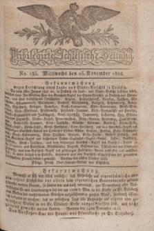 Privilegirte Schlesische Zeitung. 1826, No. 135 (15 November) + dod. + wkładka