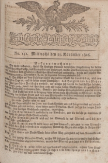 Privilegirte Schlesische Zeitung. 1826, No. 141 (29 November) + dod.