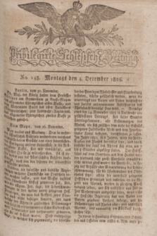 Privilegirte Schlesische Zeitung. 1826, No. 143 (4 December) + dod. + wkładka